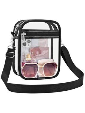 Clear Bag Stadium Approved Clear Purse for Women Clear Crossbody Bag